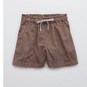 AERIE EASY WOVEN SHORT // Dusty Mushroom // Size Large